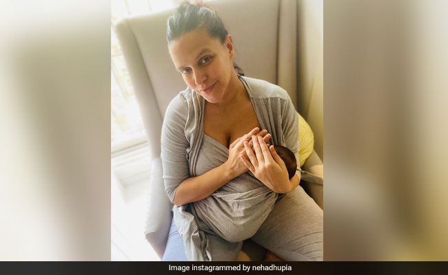 "Freedom To Feed": Neha Dhupia Posts Pic With Baby Son