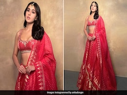 Sara Ali Khan's Red Anita Dongre <i>Lehenga</i> Sets The Festive Bar Quite High Sara Ali Khan's Red Anita Dongre <i>Lehenga</i> Sets The Festive Bar Quite High