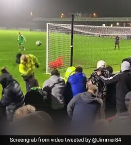Watch: Steward Gets Smacked In The Face By Wayward Penalty In FA Cup Game
