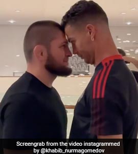 Watch: Footballer Cristiano Ronaldo And UFC Legend Khabib Nurmagomedov Face Off In Friendly Duel