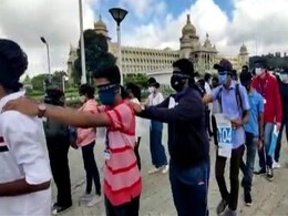 Bengaluru Group Walks Blindfolded To Spread Awareness On World Sight Day Bengaluru Group Walks Blindfolded To Spread Awareness On World Sight Day