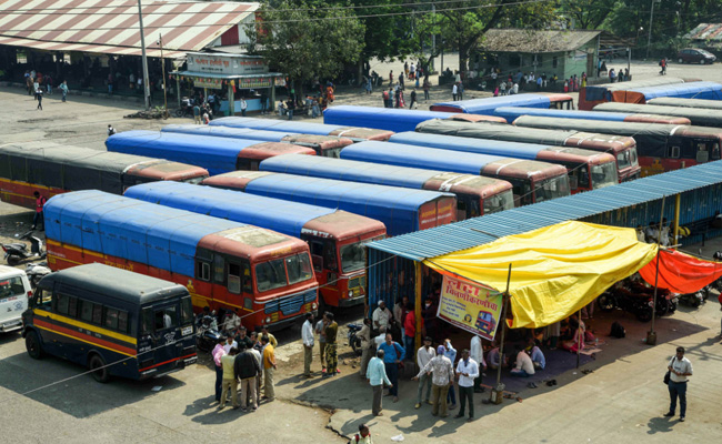 Maharashtra Road Transport Employees Firm On Merger Demand, Strike Enters 20th Day
