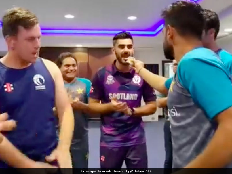 Watch: Pakistan Players Celebrate Haris Rauf's Birthday With Scotland Players After T20 World Cup 2021 Match