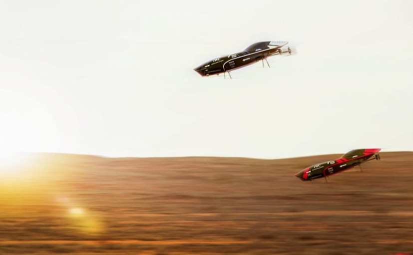 Flying Electric Cars Compete In A Drag Race