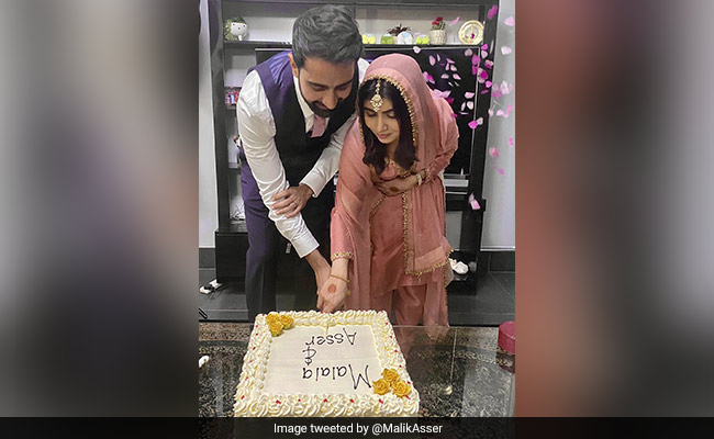 Asser Malik, Malala Followed A "Pak Cricket Team Tradition" After Wedding