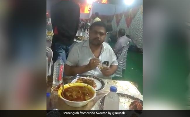 Watch: As Fire Brings Down Wedding, Guests Keep Eating In Maharashtra