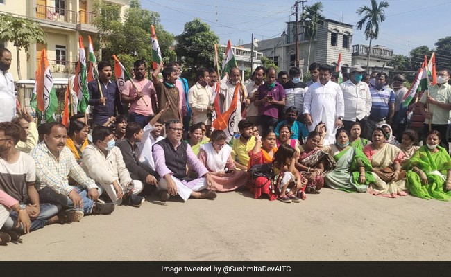 Trinamool Protests Heckling Of Its Tripura Local Body Poll Candidate