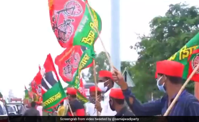 "Preventing Voters From...": Samajwadi Party's Protest Against BJP In UP Assembly