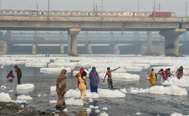 AAP Banned Chhath Celebrations At Yamuna Banks To "Cover Up Failure": BJP
