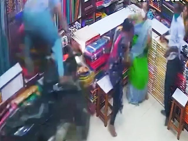 Out-Of-Control Motorcycle Crashes Into Shop In Telangana