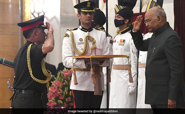 President Confers Honorary General Rank On Nepal Army Chief