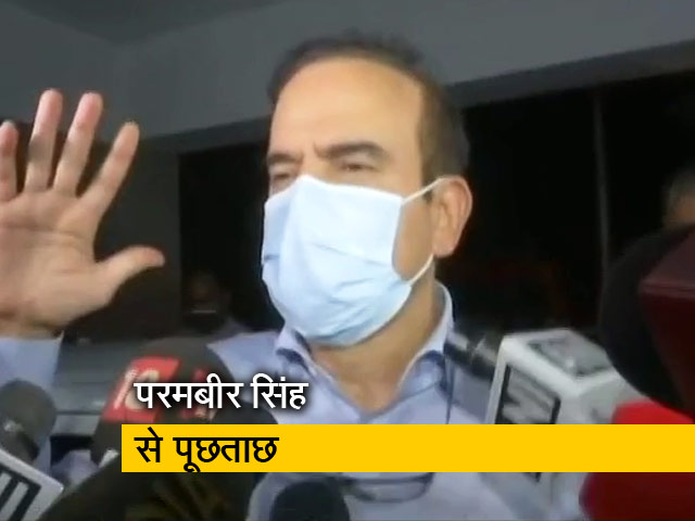 सरकारी गाड़ी से क्राइम ब्रांच पहुंचे परमबीर सिंह, सभी आरोपों से किया इनकार