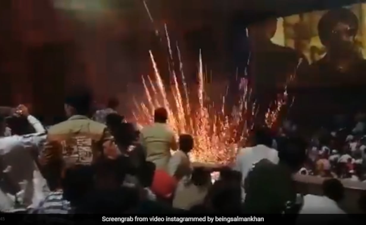 Please Avoid This": Salman Khan's Request To Fans Bursting Crackers Inside A Theatre