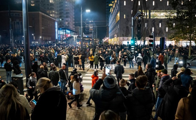 48 Arrested In Netherlands' Second Night Of Riots Over Covid Curbs