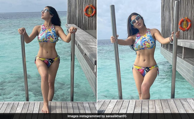 Sara Ali Khan's Printed Bikini In Maldives Is Giving Us The Monday Blues We Live For
