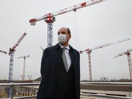 French PM Lays Stone For "Legacy-Making" Olympic Aquatic Centre French PM Lays Stone For "Legacy-Making" Olympic Aquatic Centre
