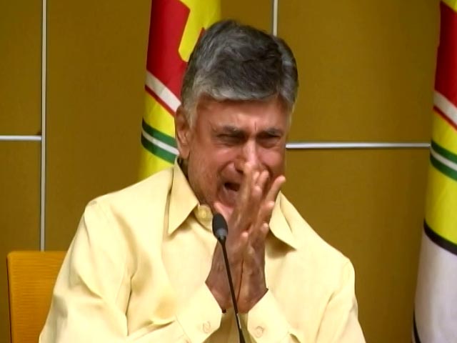 "Can't Take Anymore": Chandrababu Naidu Walks Out Of Assembly, Tears Up