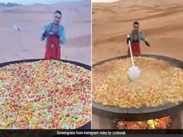 Turkish Chef Makes Fryums On Huge Skillet In Desert, 98 Million Views For Video Turkish Chef Makes Fryums On Huge Skillet In Desert, 98 Million Views For Video