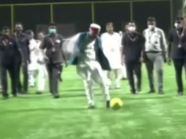 Watch: Chhattisgarh Chief Minister Bhupesh Baghel Shows Off Soccer Skills
