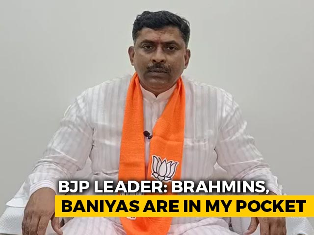 BJP Leader Says <i>Brahmins</i>, <i>Baniyas</i> Are In His Pockets; Congress Seeks Apology