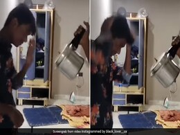 बाल सुखाने के लिए प्रेशर कुकर का किया इस्तेमाल, वीडियो देख चकराया लोगों का दिमाग बाल सुखाने के लिए प्रेशर कुकर का किया इस्तेमाल, वीडियो देख चकराया लोगों का दिमाग