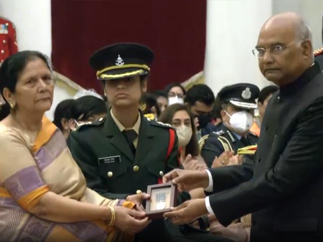 Major VS Dhoundiyal Posthumously Awarded Shaurya Chakra