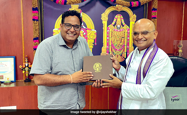 Paytm CEO Visits Tirupati Temple Ahead Of Historic IPO