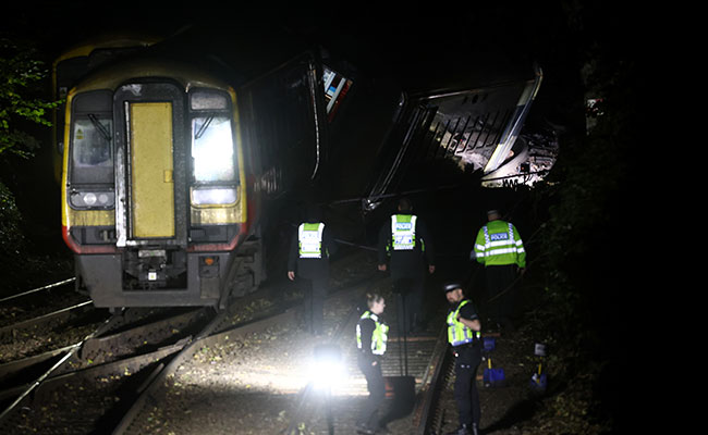 Several People Injured After Two Trains Collide In Britain