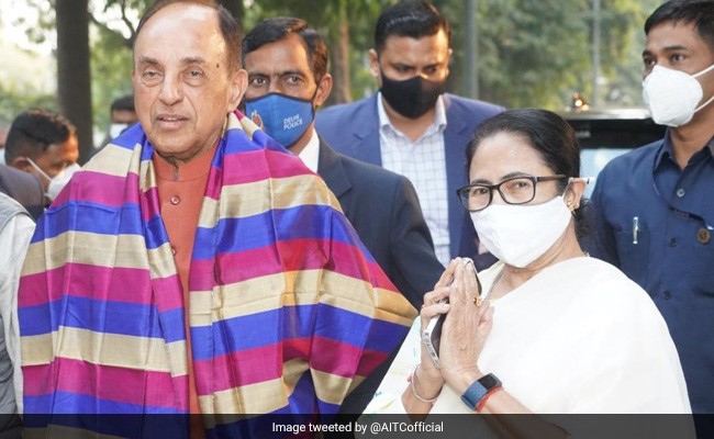 On Delhi Visit, Mamata Banerjee Meets Subramanian Swamy