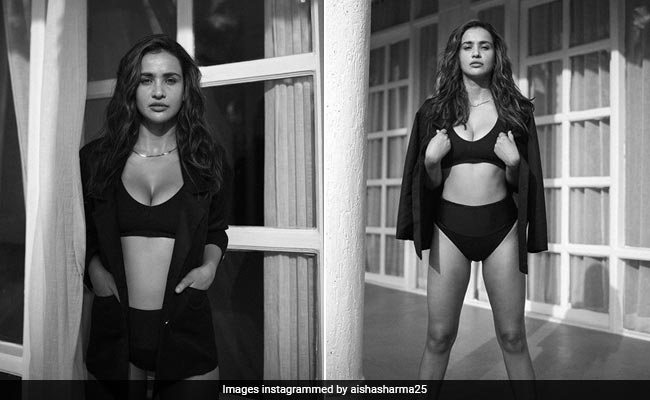 Power Dressing In An All-Black Bikini? Only If You're Aisha Sharma