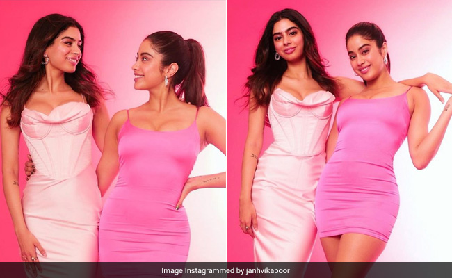 Janhvi Kapoor And Khushi Kapoor Up The Sister Style In Their Pink Looks