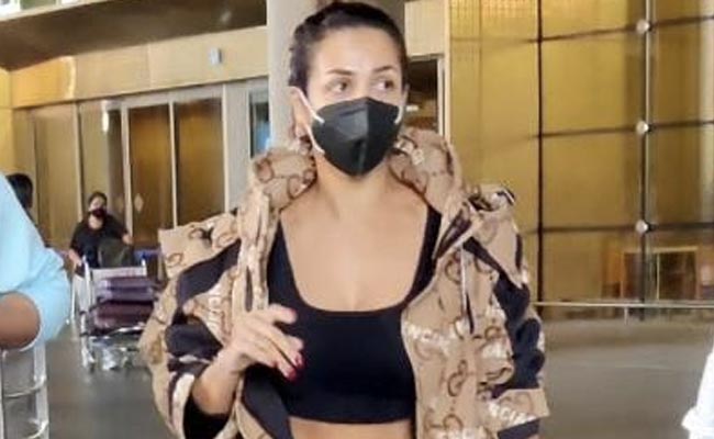Malaika Arora's Airport Style Is A Nod To Winter Fashion With A Rs 3.5 Lakh Gucci Jacket
