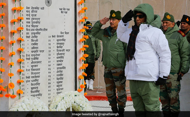 Rajnath Singh Inaugurates Revamped War Memorial At Ladakh's Rezang La