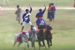 Watch: Nihang Sikh Warriors Demonstrate Horse Riding Skills Watch: Nihang Sikh Warriors Demonstrate Horse Riding Skills