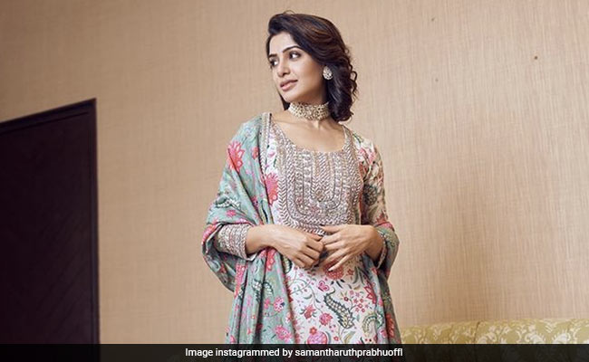 Samantha Ruth Prabhu In A Floral Suit Is In Full Bloom For The Festive Season