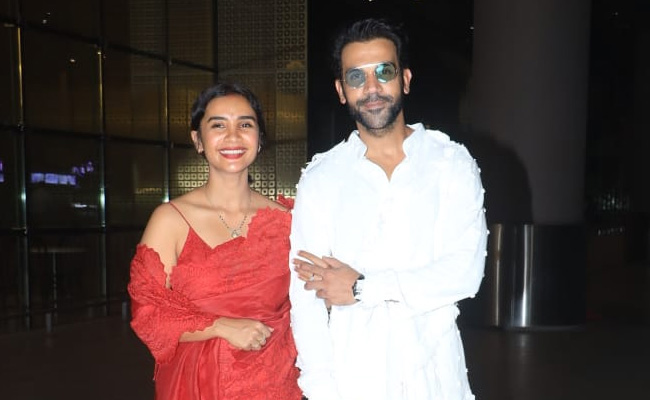 Newlyweds Patralekhaa And Rajkummar Rao Return To Mumbai. See Pics