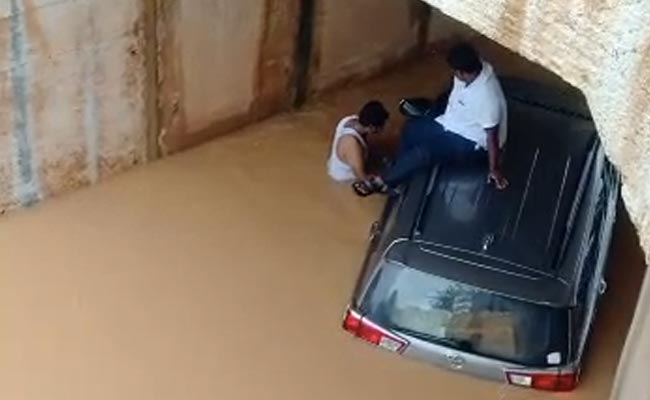 Cars Under Water As Bengaluru, Chennai Neighbourhoods Flooded After Rain