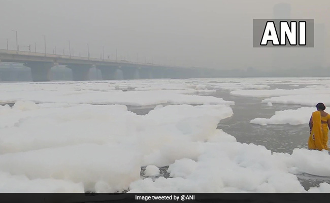 Yamuna's Toxic Foam "Gift" To Delhi From UP, Haryana: AAP Leader
