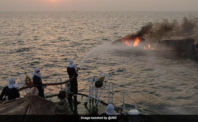 Coast Guard Rescue 7 Fishermen After Boat Catches Fire In Karnataka's Karwar