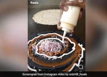 Watch: This Black Charcoal Dosa Is Giving Internet Mixed Thoughts Watch: This Black Charcoal Dosa Is Giving Internet Mixed Thoughts
