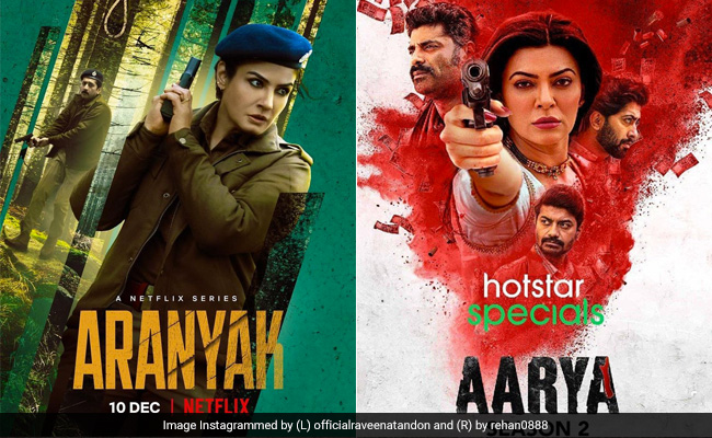 10 दिसंबर को होगी रवीना टंडन और सुष्मिता सेन में टक्कर, आर्या 2 और अरण्यक आमने-सामने