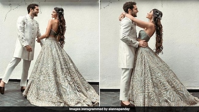 Alanna Panday Sparkles In Her Strapless Grey Manish Malhotra <i>Lehenga</i> For Her Engagement To Ivor McCray Alanna Panday Sparkles In Her Strapless Grey Manish Malhotra <i>Lehenga</i> For Her Engagement To Ivor McCray