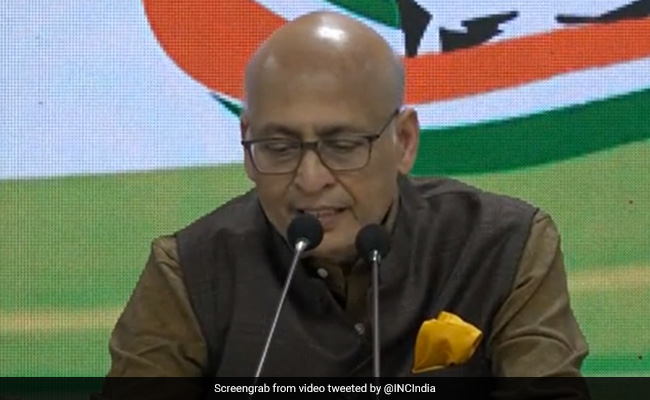 "What Moral, Legal Right...": Abhishek Singhvi Slams Eknath Shinde Faction
