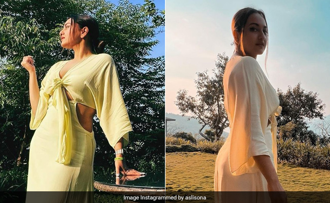 Who Needs Summer When We've Got Sonakshi Sinha In A Yellow Cutout Dress This Autumn