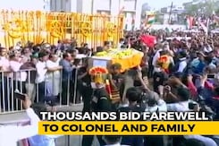 Teary Farewell To Colonel, Family Killed In Manipur Ambush Teary Farewell To Colonel, Family Killed In Manipur Ambush