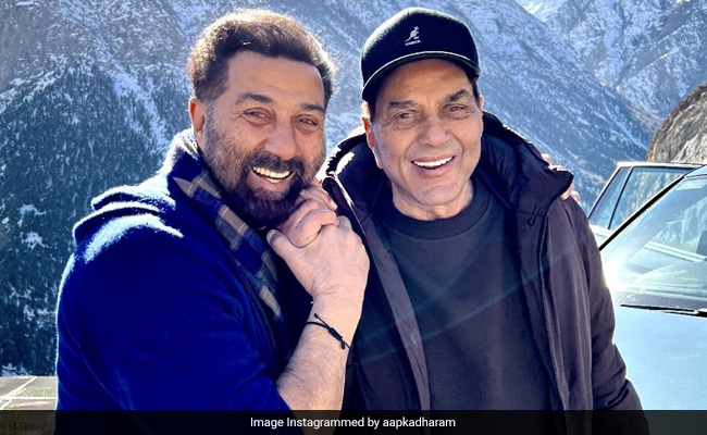 "Shy Sunny Is Getting Friendly To His Old Papa": Dharmendra Shares A Holiday Pic With Son Sunny Deol From Himachal