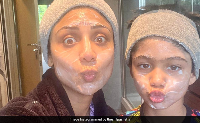Oh, Nothing. Just Shilpa Shetty And Son Viaan "Masking And Basking In Some Sunday Vibes"