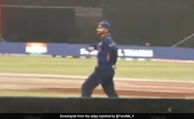 Video: विराट कोहली झूमे, Live मैच में 'माई नेम इज लखन' गाने पर किया डांस