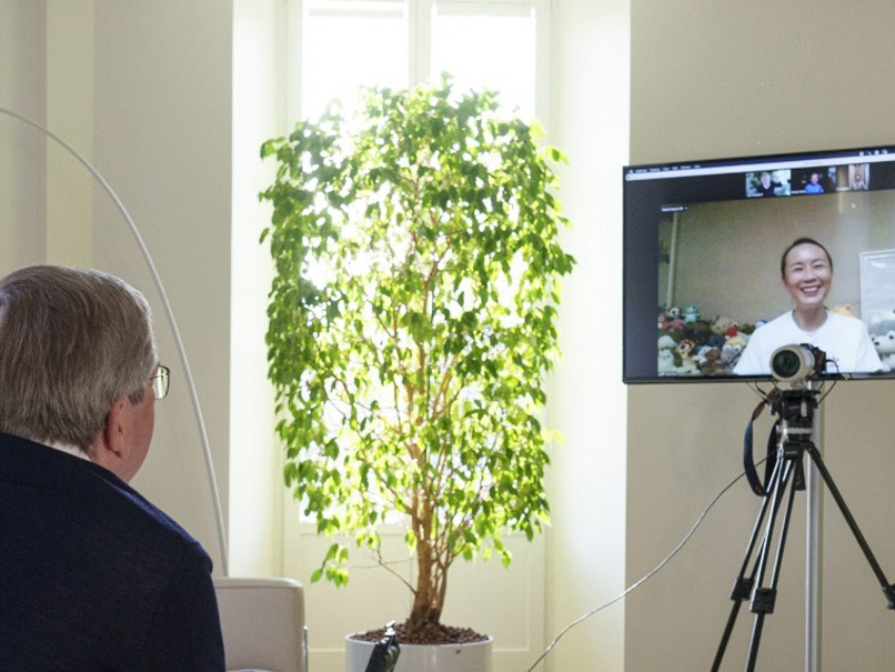 Chinese Tennis Star Peng Shuai Speaks By Video With IOC President