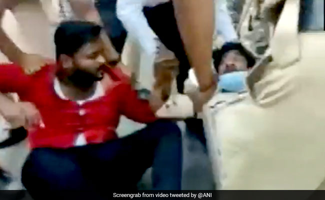 Watch: Black Paint Thrown On Maharashtra Minister's Residence; 5 Detained